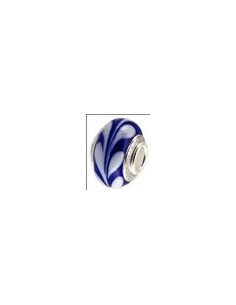 Charm argent verre de munano