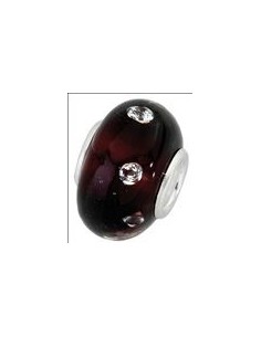 Charm argent verre de murano