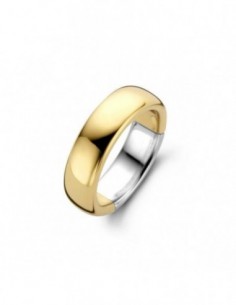 Bague bicolore argent doré jaune
