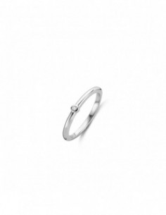 Bague solitaire argent