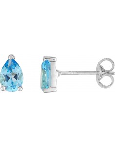 Puce d'oreille topaze bleue