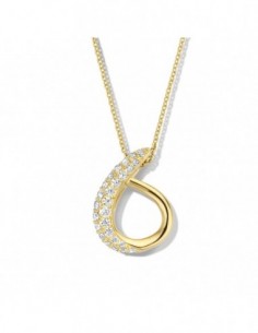 Collier argent doré jaune  oz