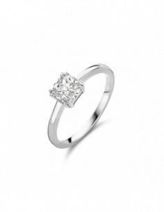 Bague solitaire argent